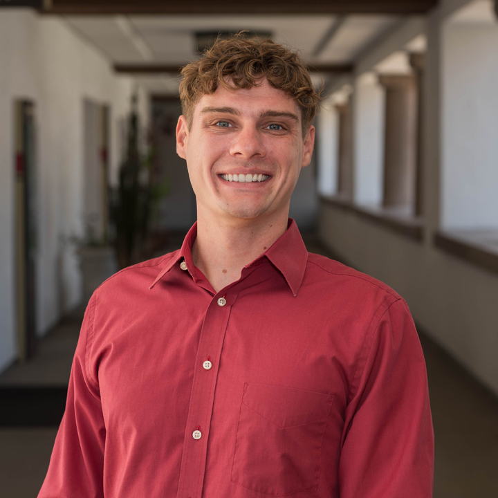Dustin Adkins, an SDSU double alumnus and MPA graduate, continues to serve his campus community as Assistant Director of Alumni Engagement after helping establish the university’s Basic Needs Center.